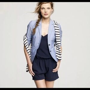 J. Crew Schoolboy Striped Cotton Long Sleeve sz6
